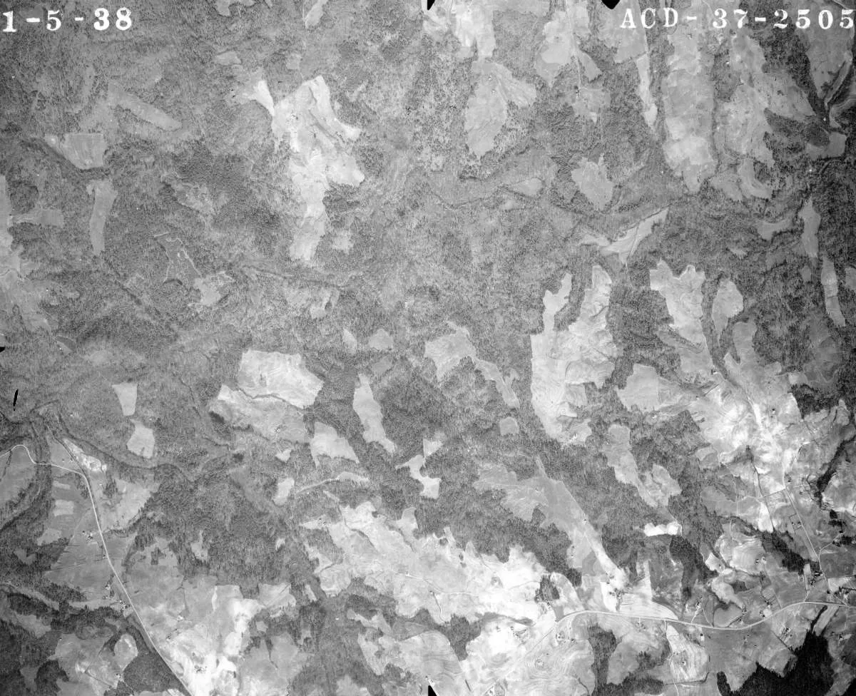 Nearby Morven area: Anson County, NC, aerial photo, 1938. From Series 1 of the USDA Aerial Photo Collection, State Archives of North Carolina, Raleigh, NC.