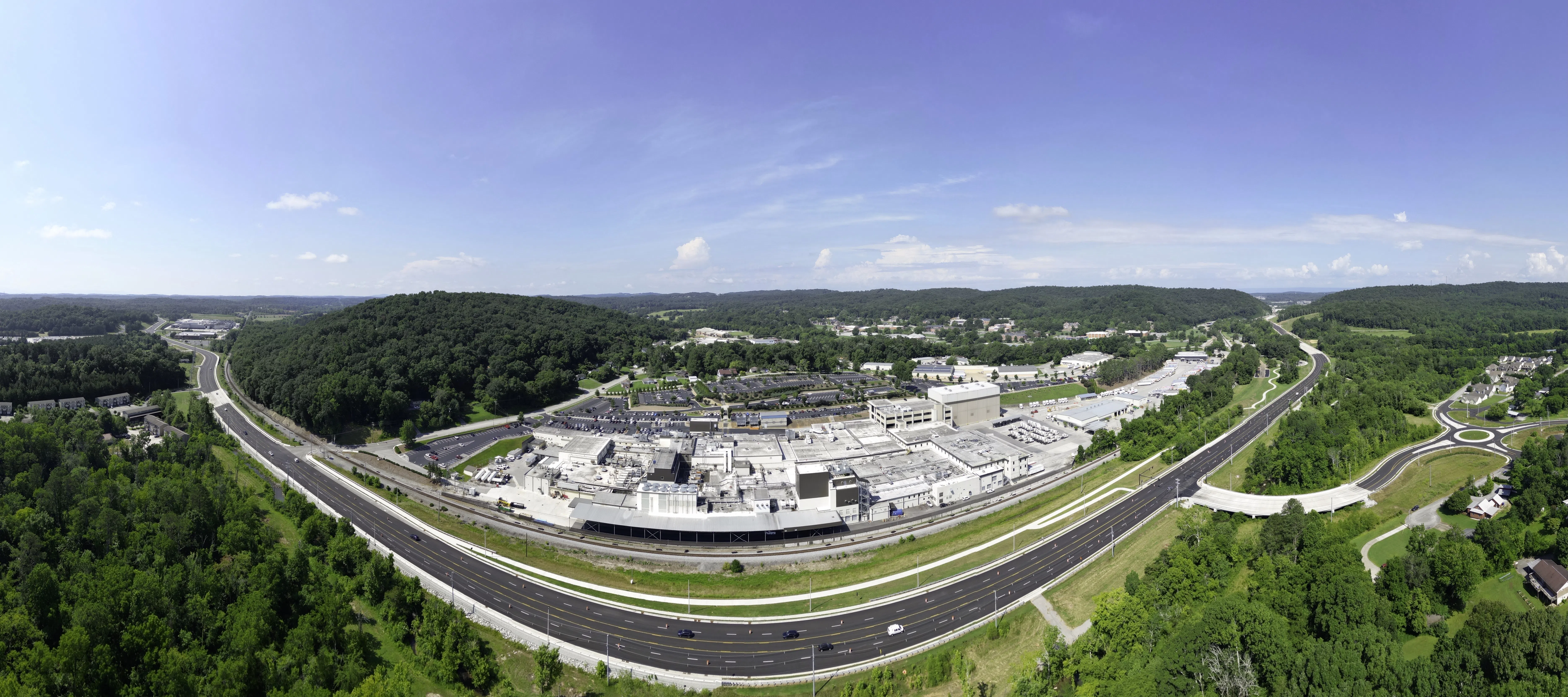 Apison Pike runs by McKee Foods Corporation headquarters and plant in Collegedale, Tennessee. — License: