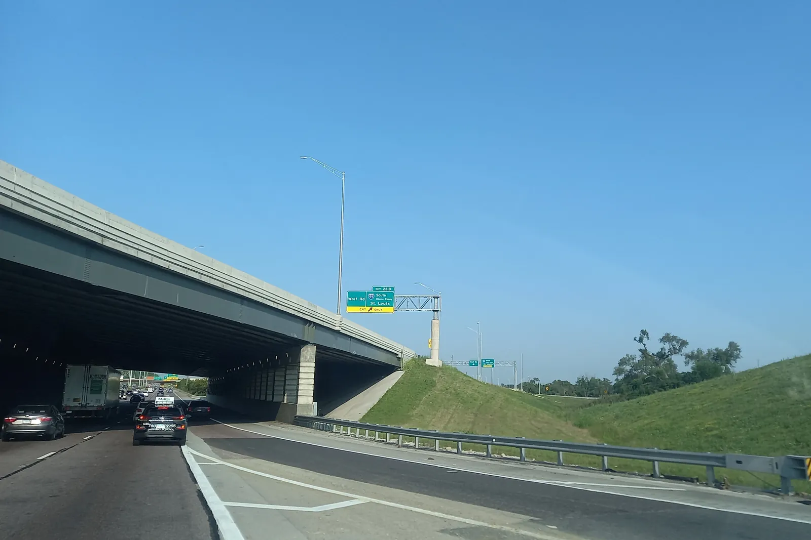 I-55 south at I-294 overpass