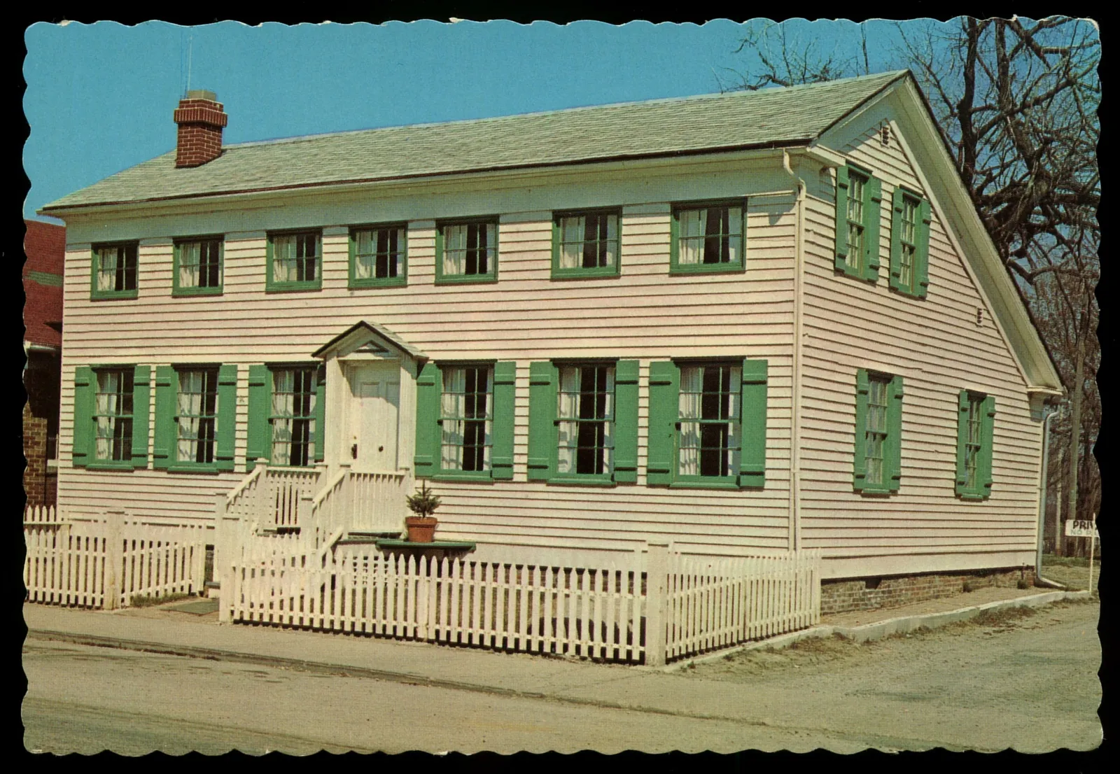 Stagecoach Inn, circa 1965 postcard, 127 North Main Street, Hebron, Indiana (built 1849)