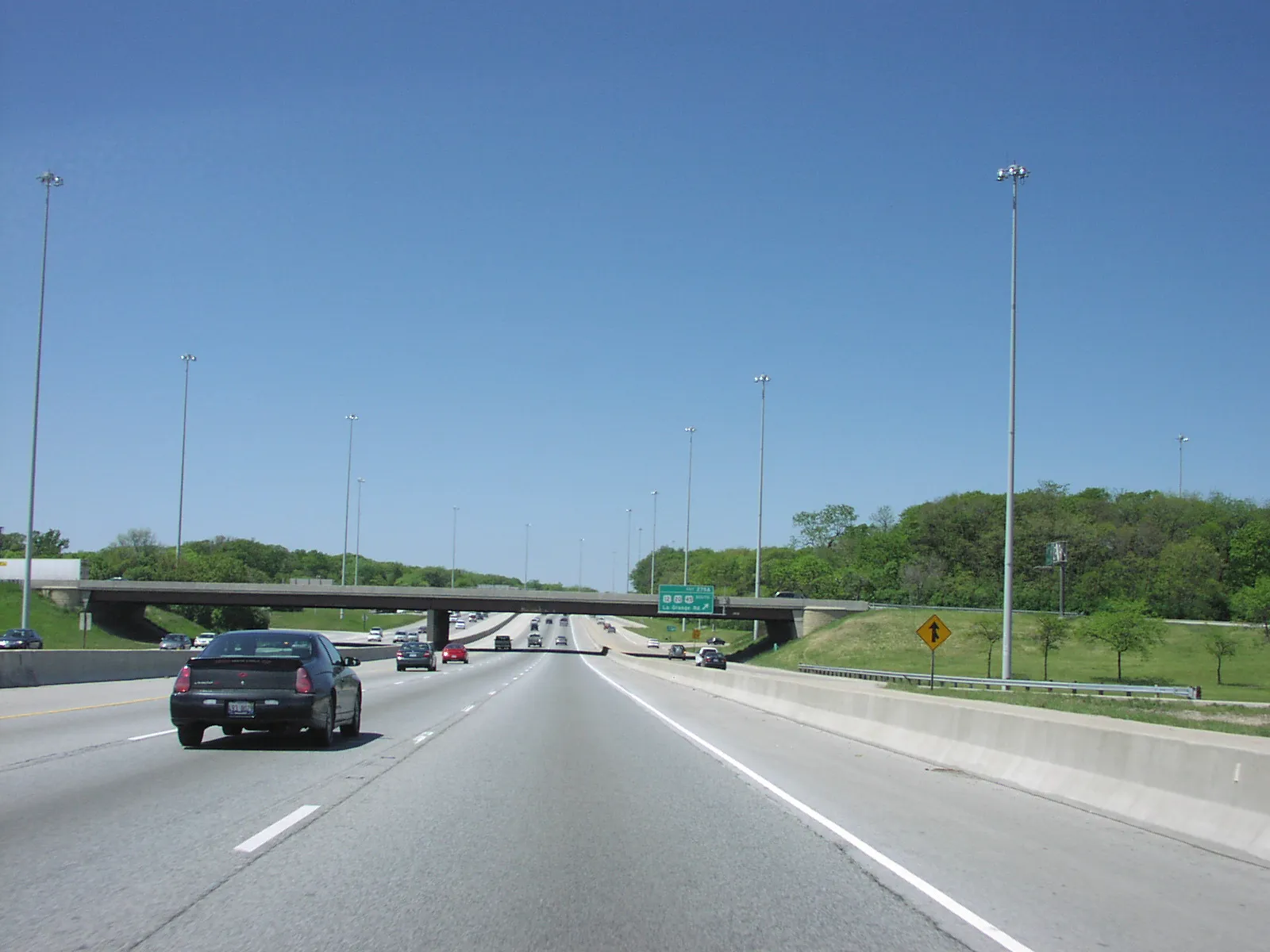 Stevenson Expressway at the LaGrange Rd. exit, May 2005