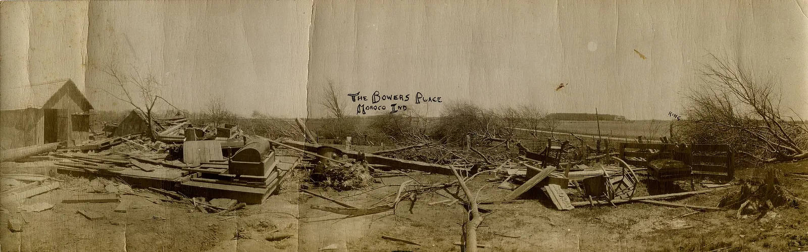 THE BOWERS PLACE MOROCO IND Date: 1912 Source Type: Postcard Publisher, Printer, Photographer: King Postmark: June 1912, illegible location Collection: Steven R. Shook Copyright 2011. Some rights reserved. The associated text may not be reproduced or transmitted in any form or by any means, electron