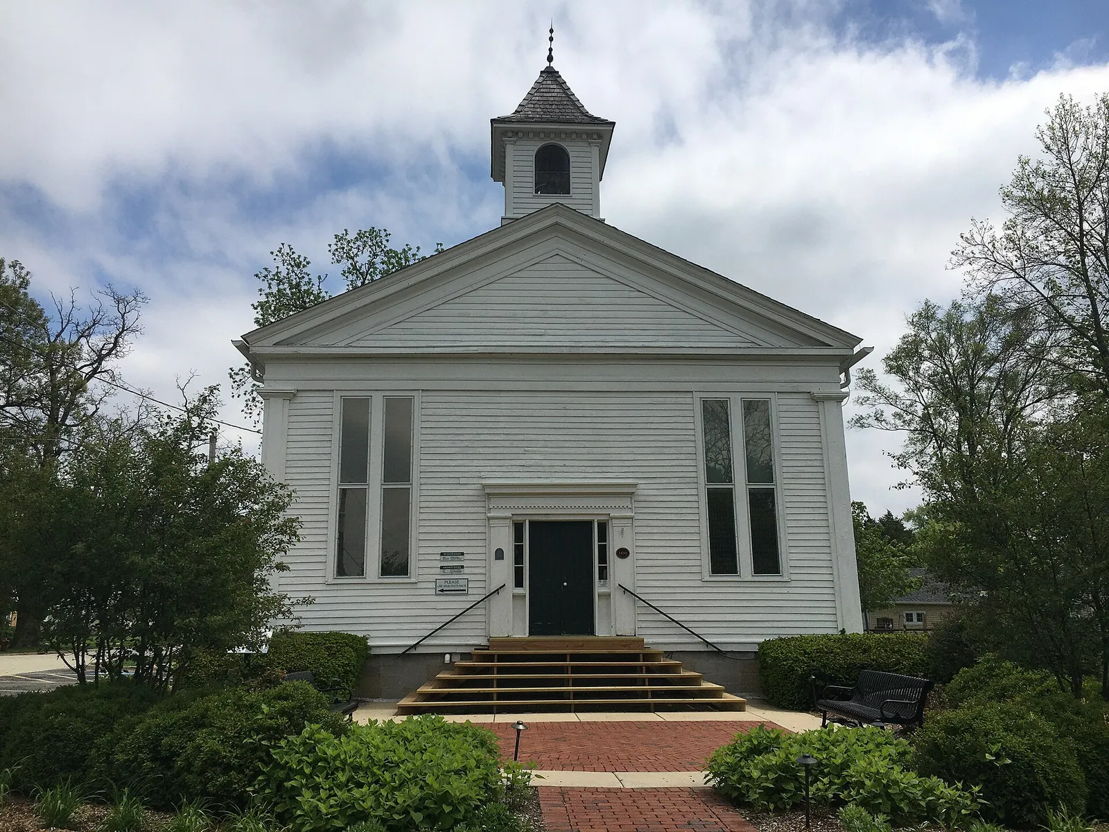 The Little White School Museum in downtown Oswego, Illinois