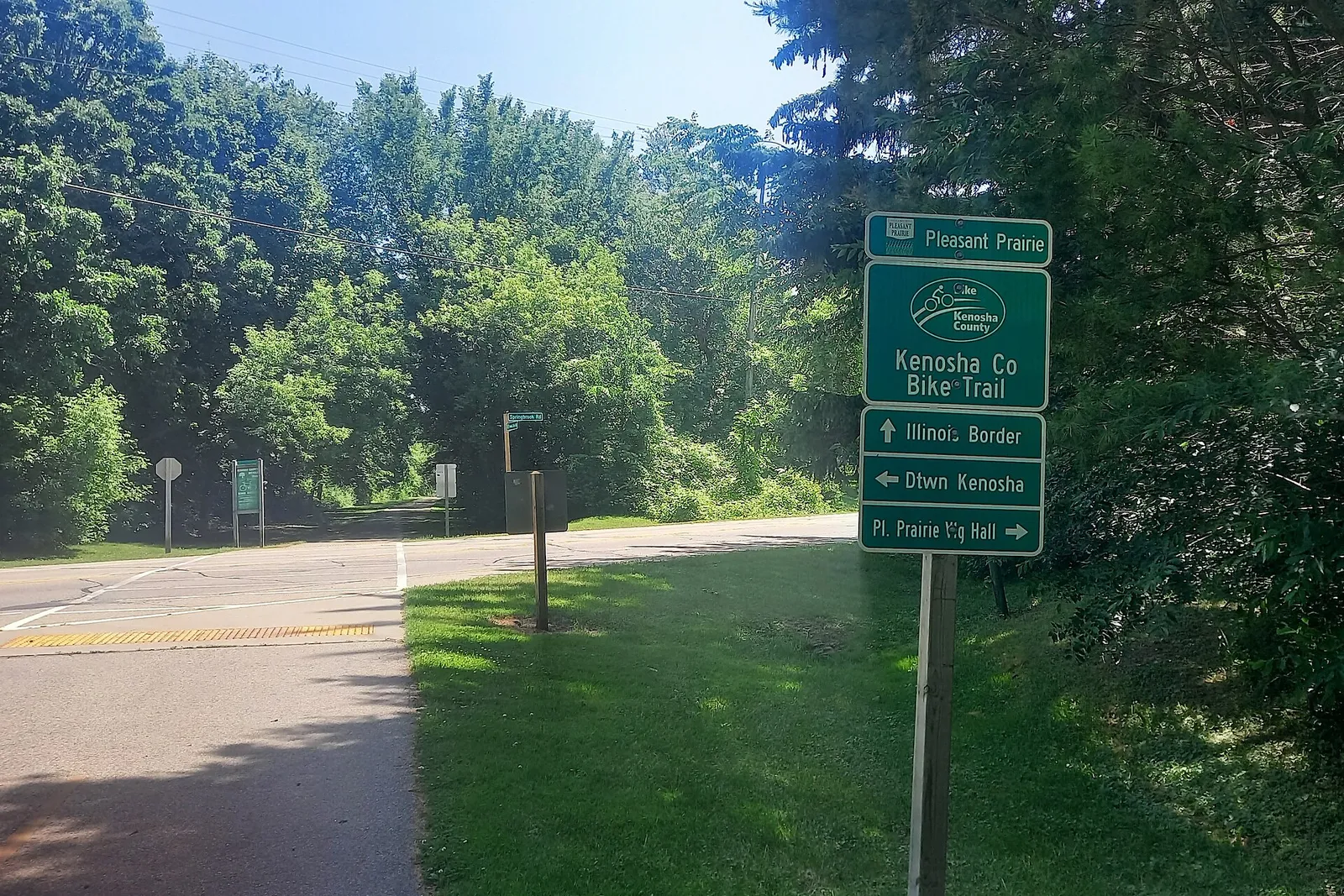 Kenosha County Bike Trail at Springbrook Road, Pleasant Prairie, June 2025