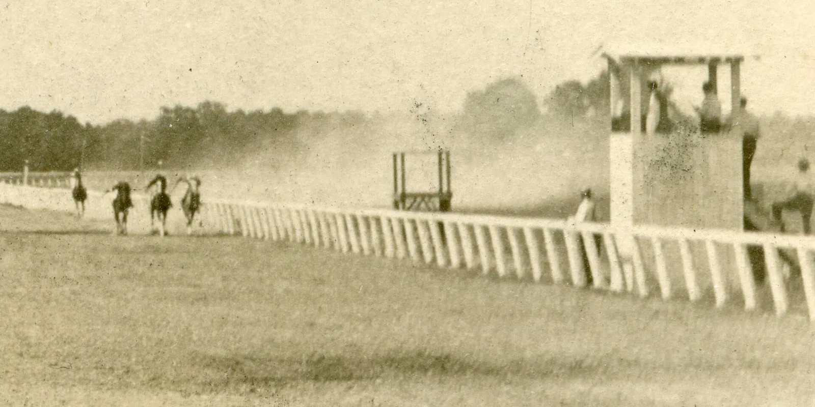 "ANXIOUS MOMENTS" -- AT MINERAL SPRINGS RACE COURSE -- Date: 1912 Source Type: Postcard Publisher, Printer, Photographer: Gus Lawson Postmark: July 17, 1913, Porter, Indiana Collection: Steven R. Shook Copyright 2016. Some rights reserved. The associated text may not be reproduced or transmitted in