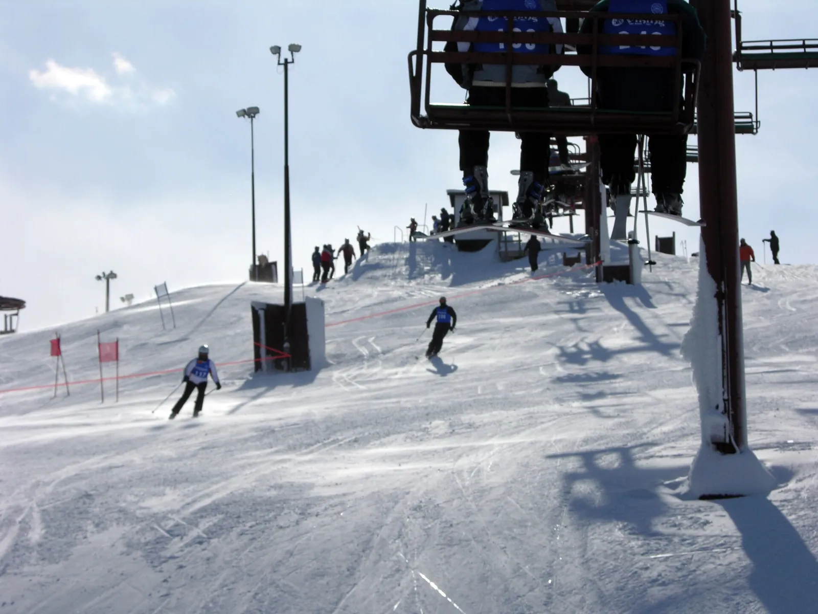 Wilmot Mountain ski hill in Wilmot (Salem Lakes) during a race day