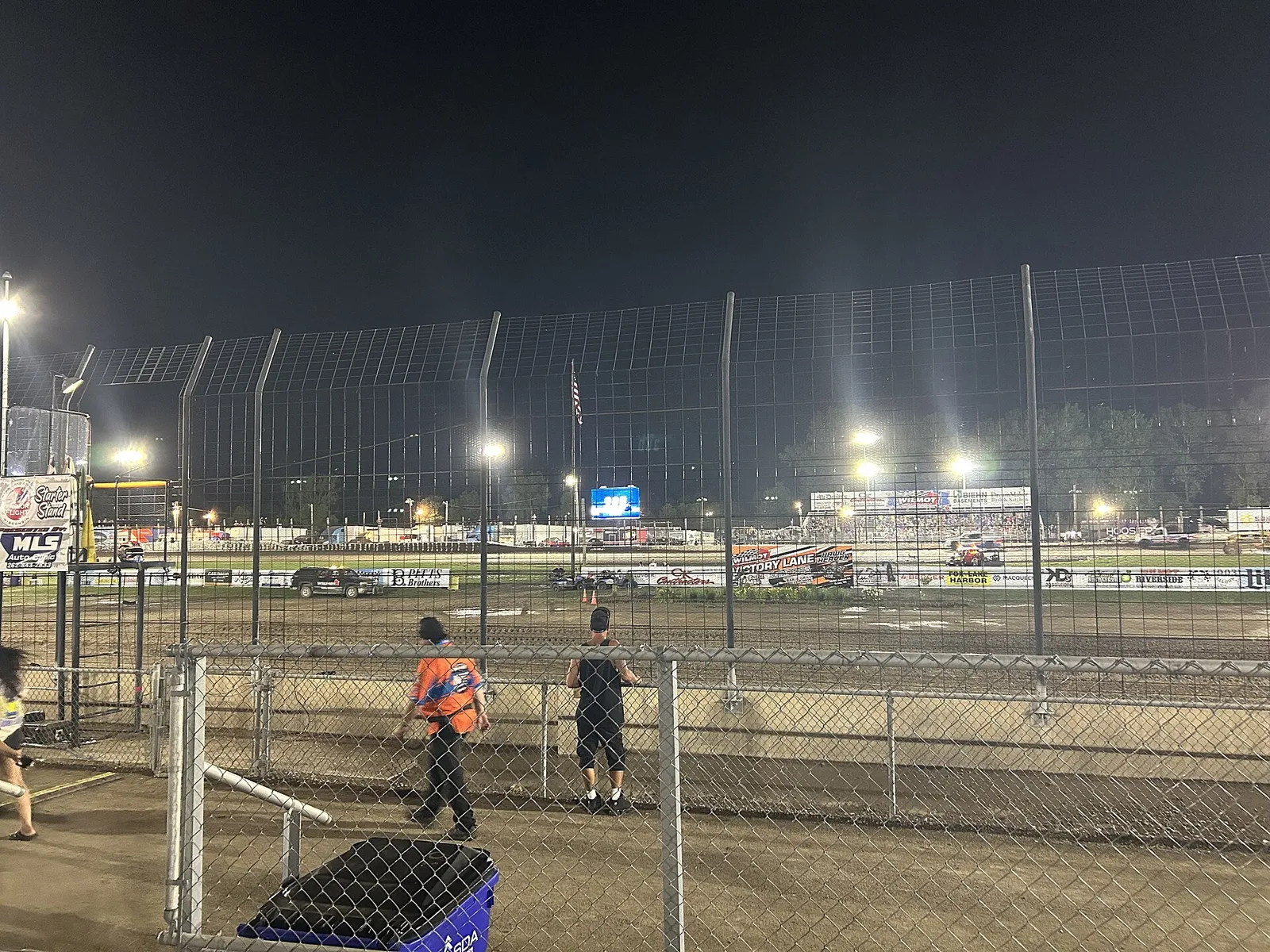 Wilmot Raceway in Wilmot (Salem Lakes) during a 2025 World of Outlaws event