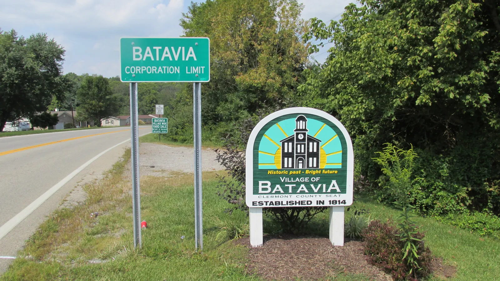 Batavia, Ohio corporation limit sign.