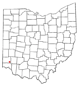 Adapted from Wikipedia's OH county maps by Catbar.