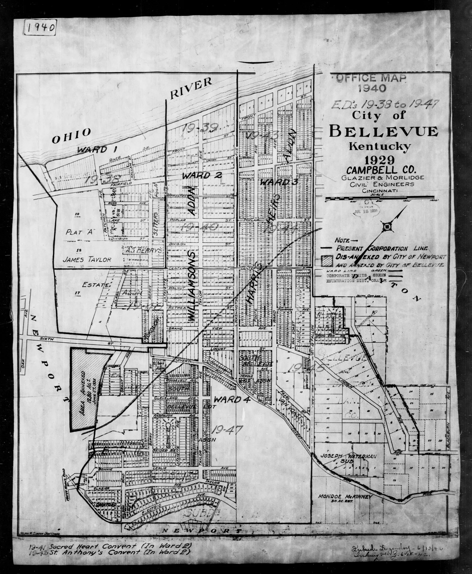 File:1940 Census Enumeration District Maps - Kentucky - Campbell County - Bellevue - ED 19-38 - ED 19-47 - NARA - 5831840.jpg