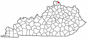 Adapted from Wikipedia's KY county maps by Seth Ilys.