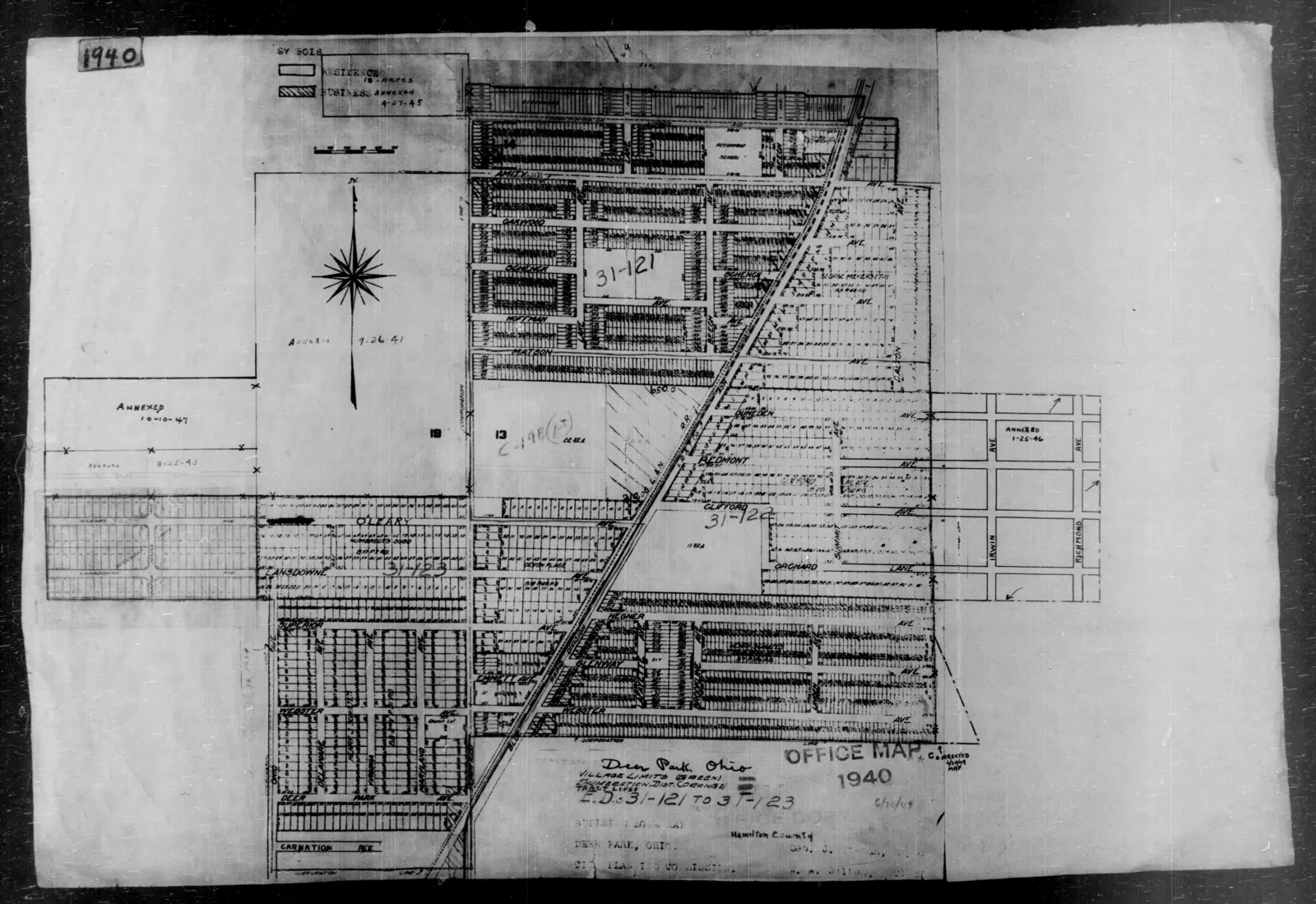 1940 Census Enumeration District Maps - Ohio - Hamilton County - Deer Park - ED 31-121, ED 31-122, ED 31-123 - NARA - 5836012.jpg