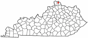 Adapted from Wikipedia's KY county maps by Seth Ilys.