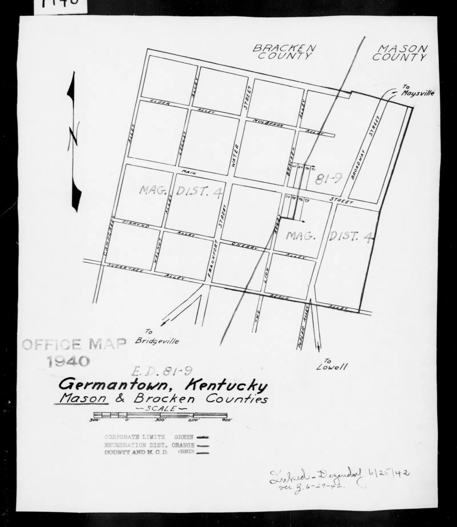 File:1940 Census Enumeration District Maps - Kentucky - Mason County - Germantown - ED 81-9 - NARA - 5832015.jpg