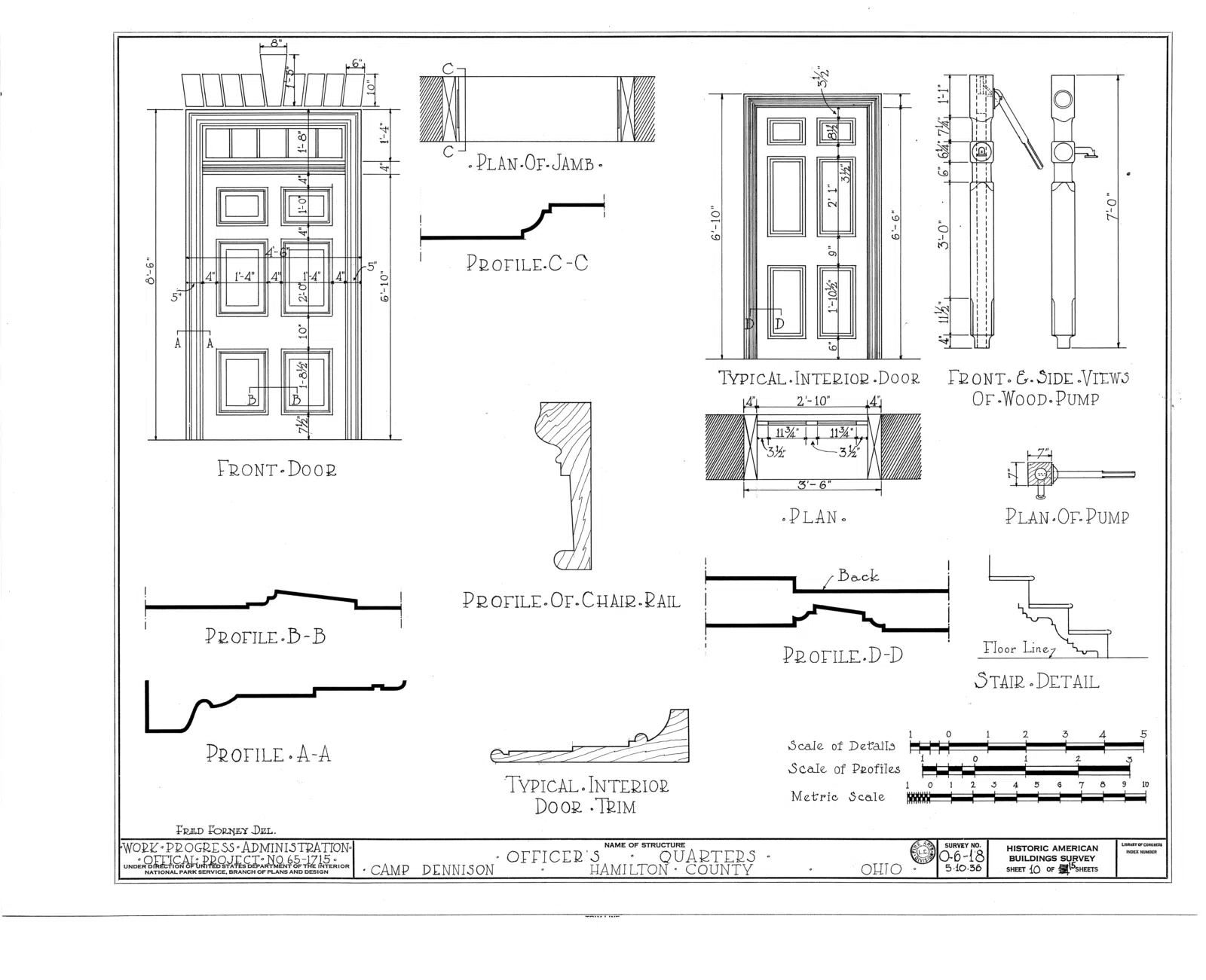 File:Camp Dennison, Officers' Quarters and Guard House, 7567 Glendale-Milford Road, Camp Dennison, Hamilton County, OH HABS OHIO,31-CAMD,1- (sheet 10 of 15).png