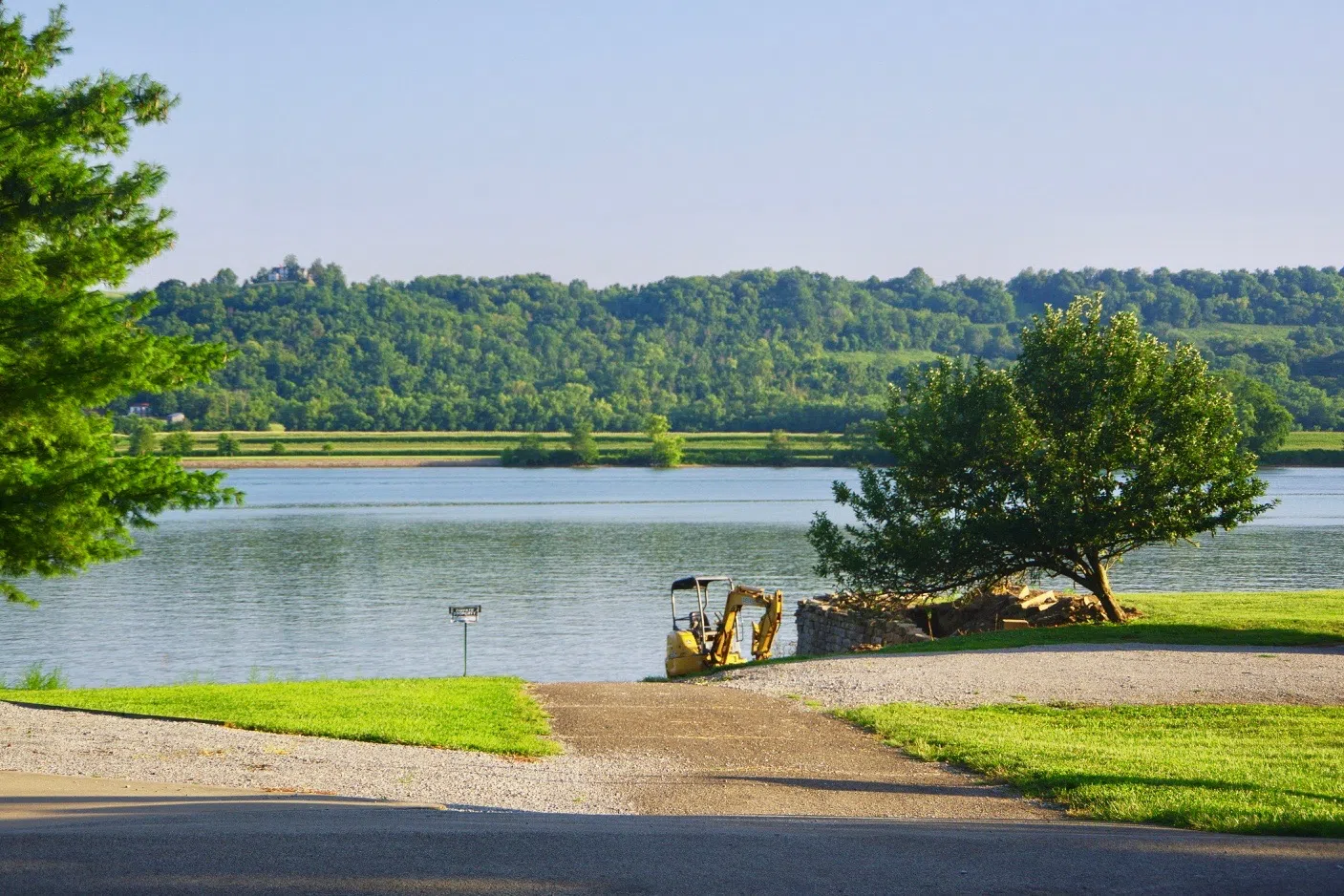 Ohio River in Higginsport, Kentucky, United States.