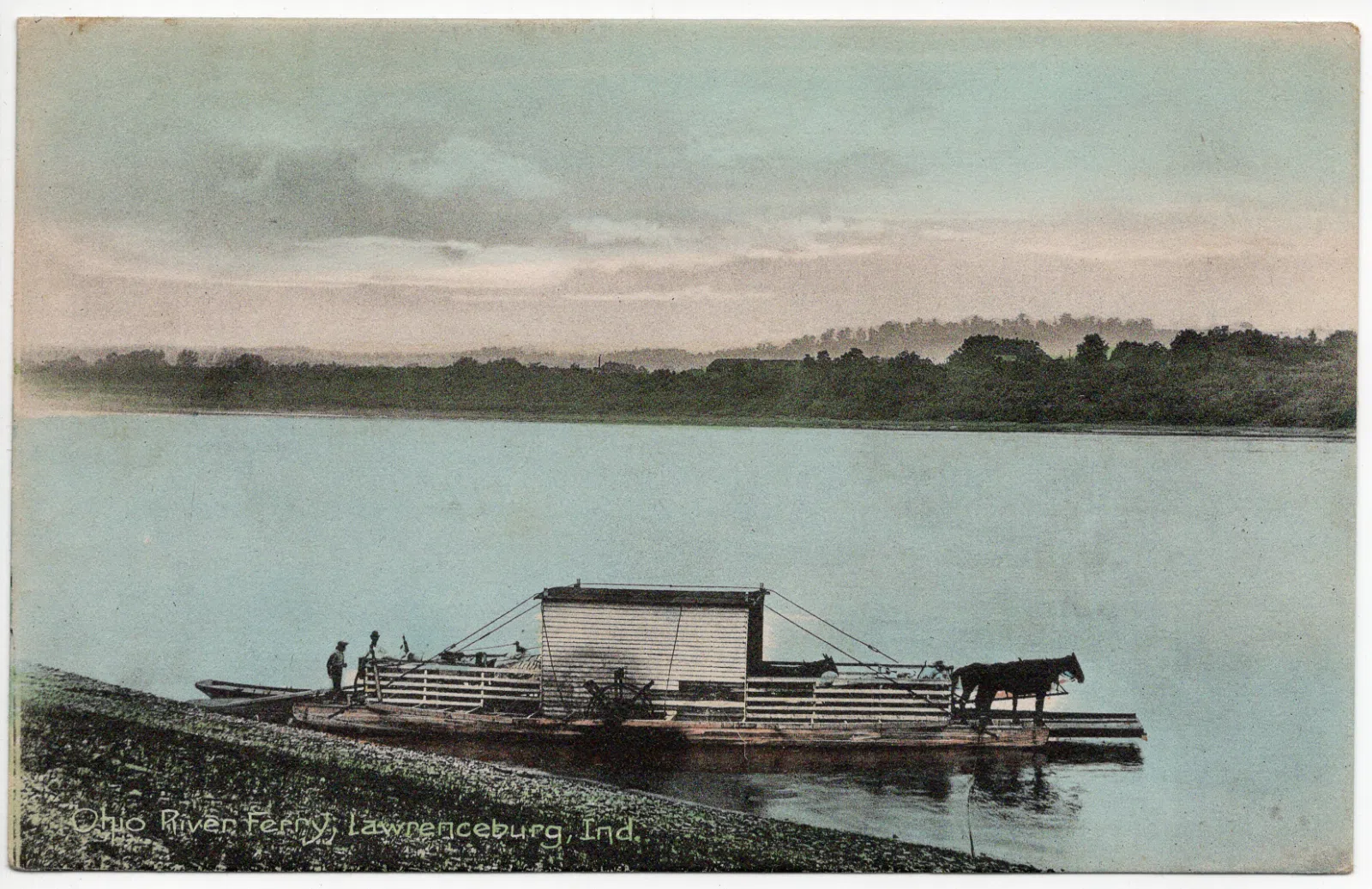 Unsent postcard showing https://en.wikipedia.org/wiki/Ferry" rel="noreferrer nofollow">ferryboat at https://en.wikipedia.org/wiki/Lawrenceburg,_Indiana" rel="noreferrer nofollow">Lawrenceburg, Indiana, https://en.wikiped