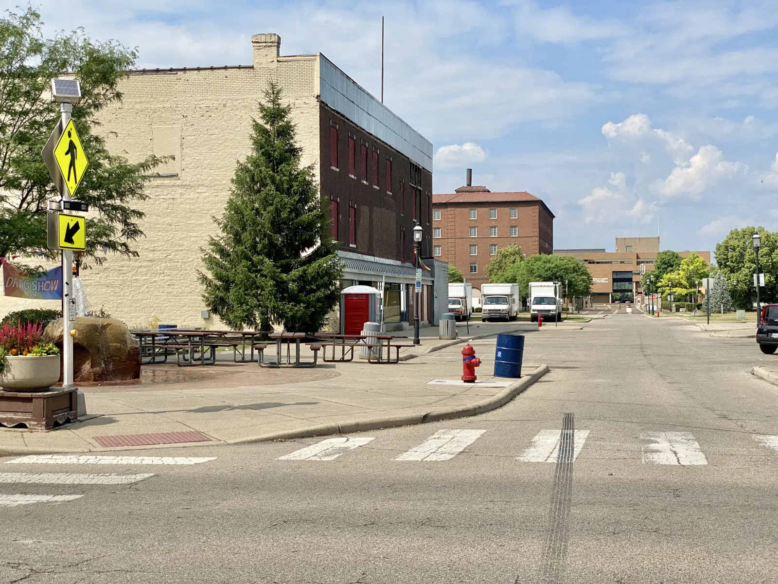 The Manchester (Yost and Packard, 1922) and Middletown Municipal Building (Late 20th Century) visible in the background.