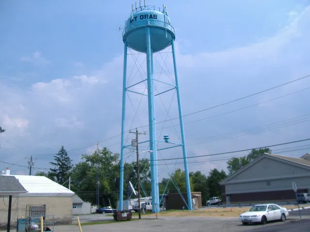 Water tower in Mount Orab, Ohio.