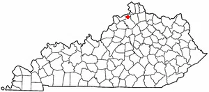 Adapted from Wikipedia's KY county maps by Seth Ilys.