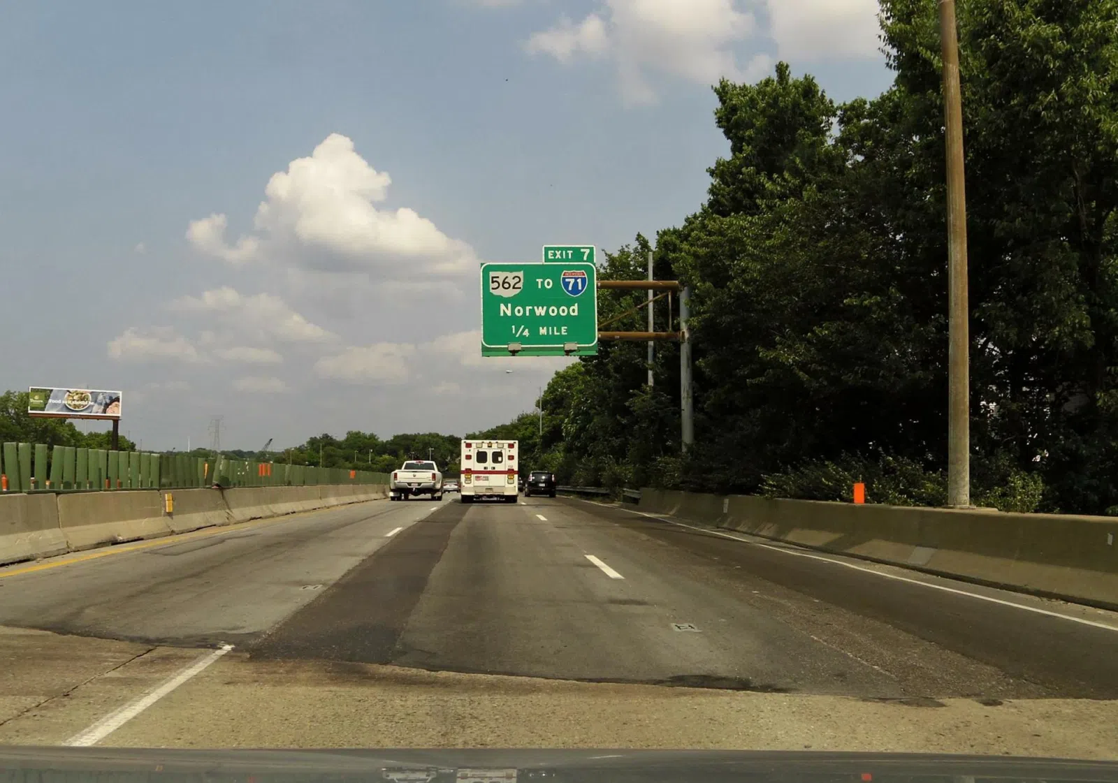 Interstate 75 before Ohio State Route 562, St. Bernard, Ohio