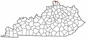 Adapted from Wikipedia's KY county maps by Seth Ilys.