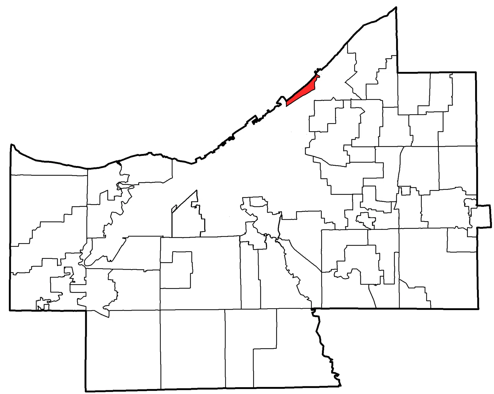 Bratenahl This map shows the community's extent in Cuyahoga County , Ohio . Base map, :Image:Cuyahoga_County.png , was created by User:Clevelander . Highlights were made…