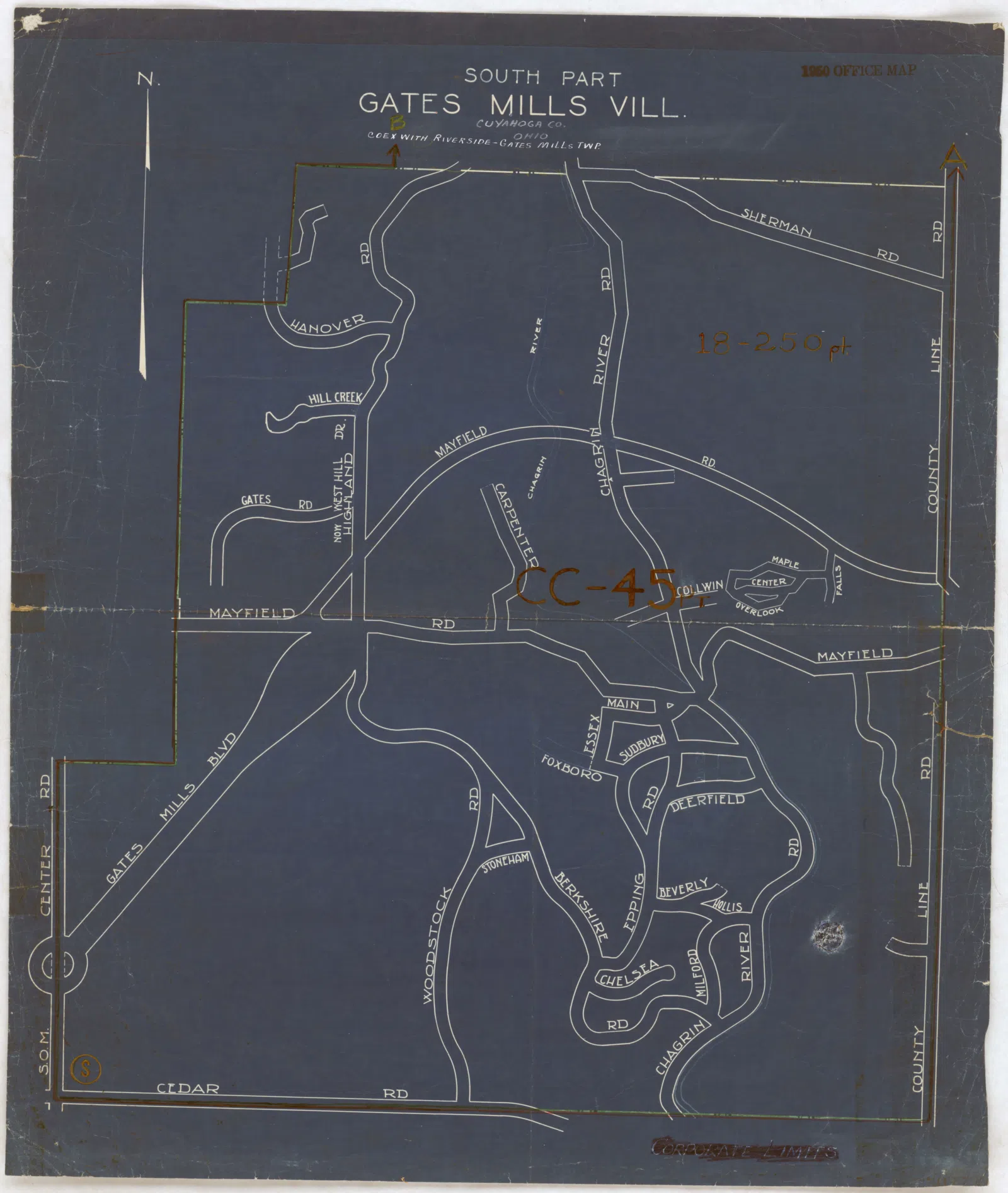 1950 Census Enumeration District Maps - Ohio (OH) - Cuyahoga County - Gates Mills - ED 18-250 to 257, 18-359 - NARA - 25455312 (page 2).jpg