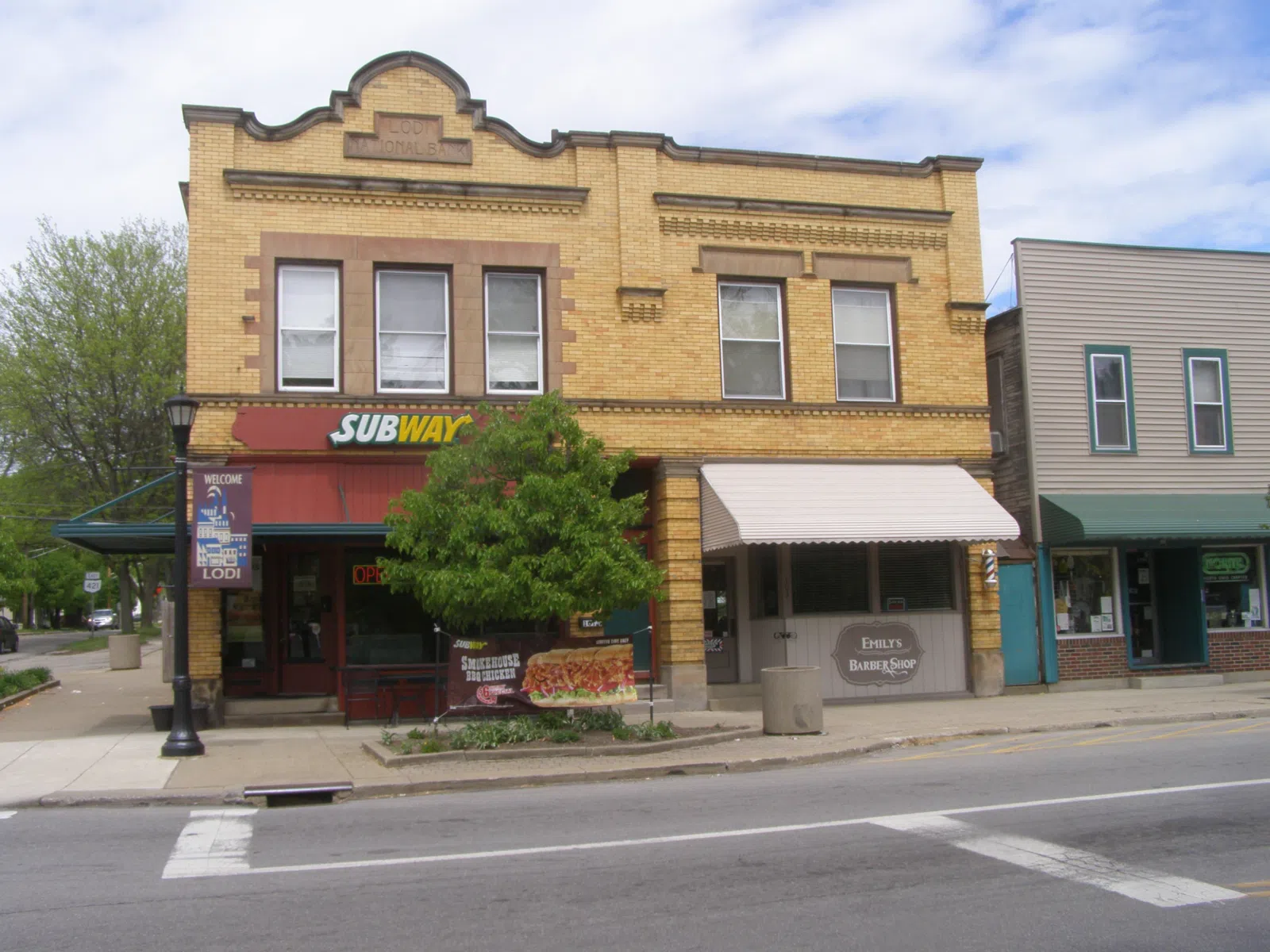Old Lodi National Bank Building on 'Public Square', Lodi, Ohio.