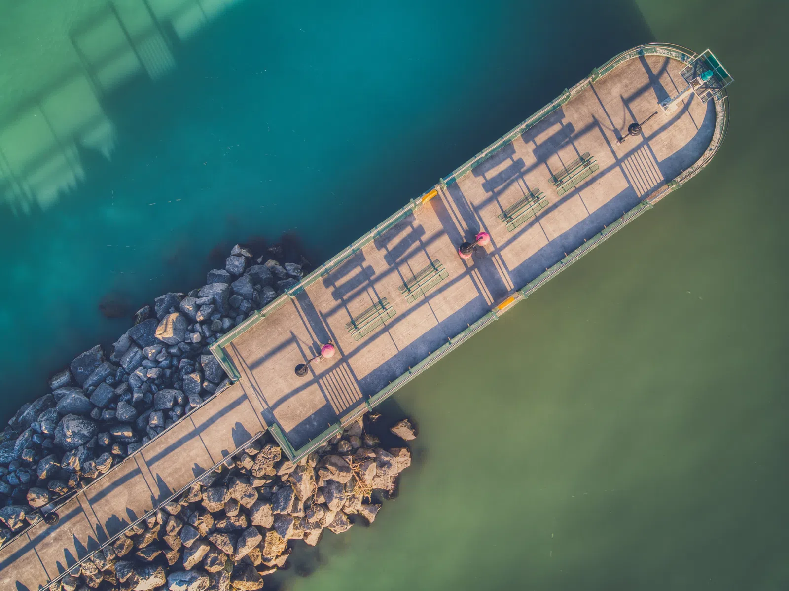 500px provided description: Pier On Lake Erie From Above [#Landscape ,#Rocks ,#Sunrise ,#Water ,#Pier ,#Morning ,#Lake ,#Aerial ,#Spring ,#Ohio ,#Shadow ,#Looking Down…