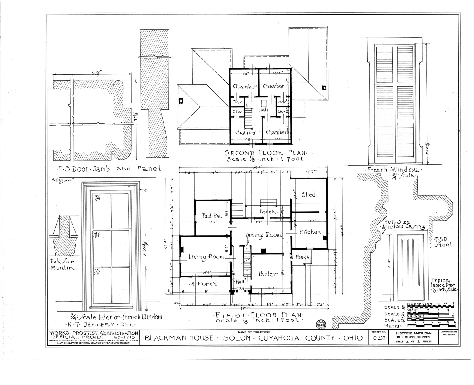 Blackman House, Pettibone Road, Solon, Cuyahoga County, OH HABS OHIO,18-SOLO.V,1- (sheet 2 of 2).png