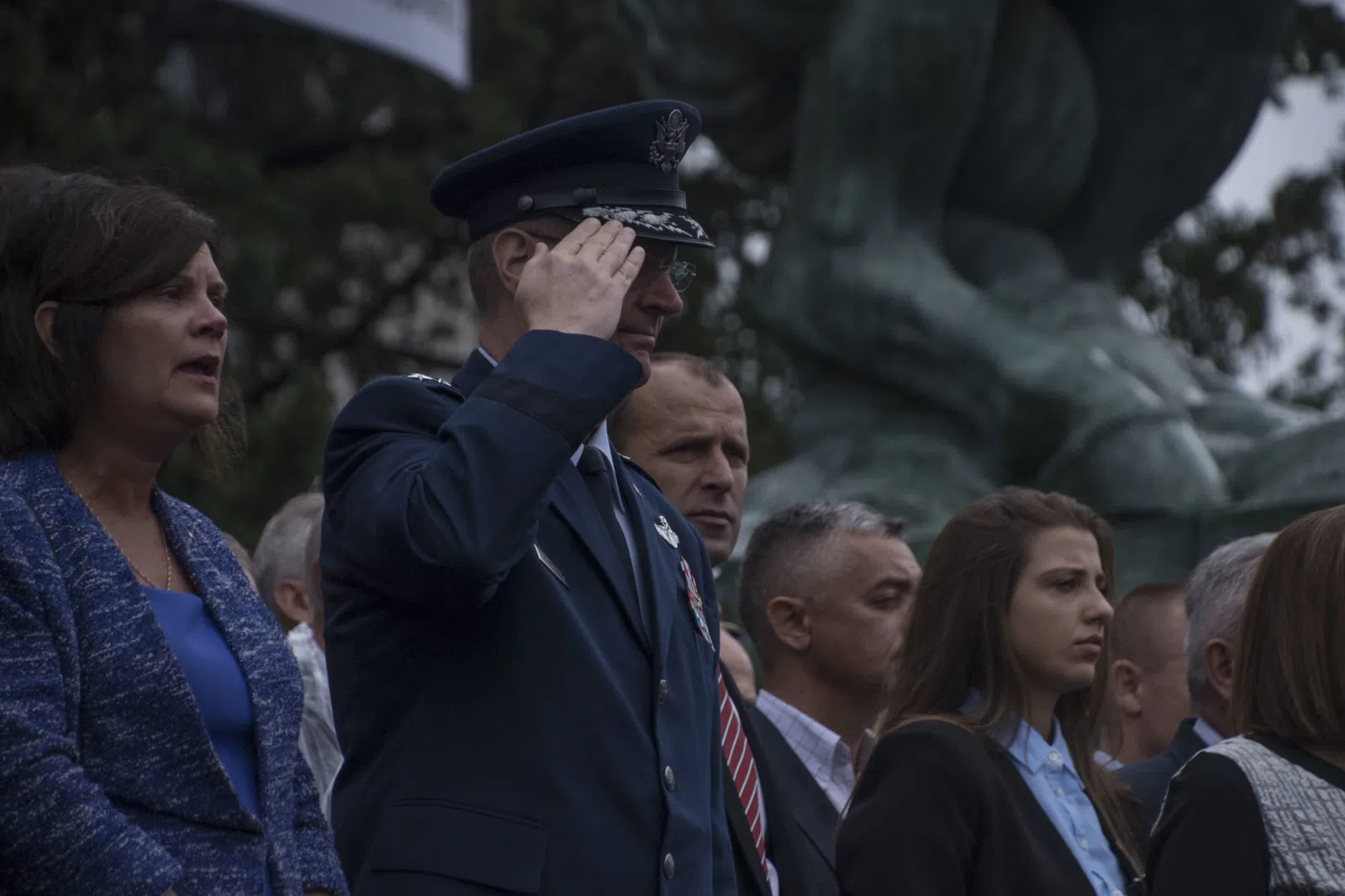 Officer cadets from the Military Academy take part in a graduation ceremony in front of the National Assembly of the Republic of Serbia Sept. 8, 2018, in Belgrade,…