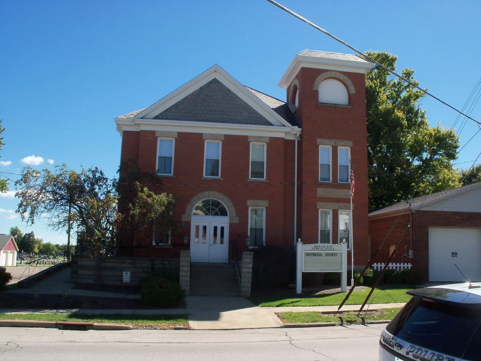 This building was town hall in Spencer, Ohio 1898 - 1998. It now houses the Spencer Historical Society…