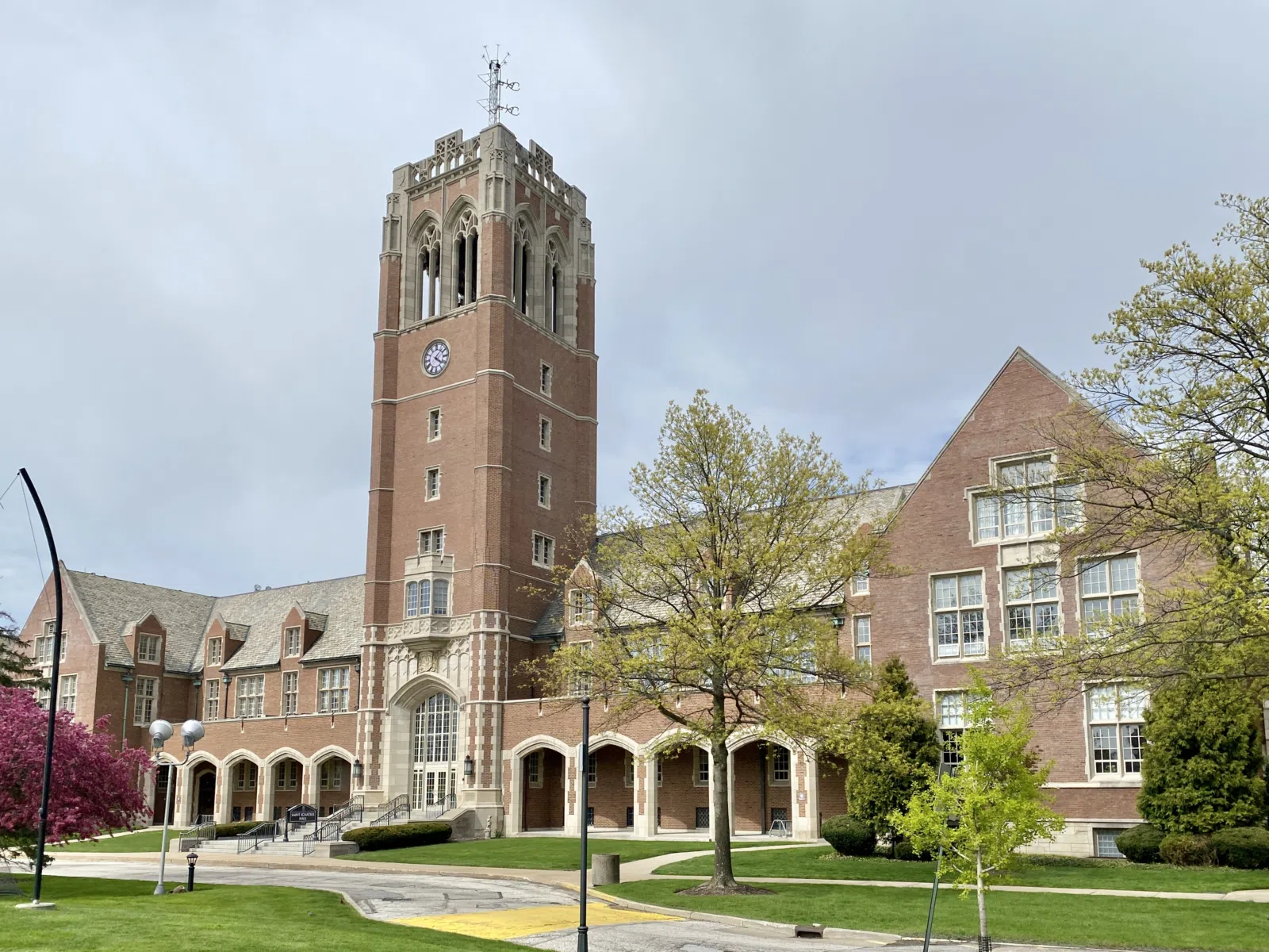 Built in 1931-1935, this Collegiate Gothic Revival-style building was designed by Philip L. Small, Inc. to serve as the centerpiece of a new campus built for the…