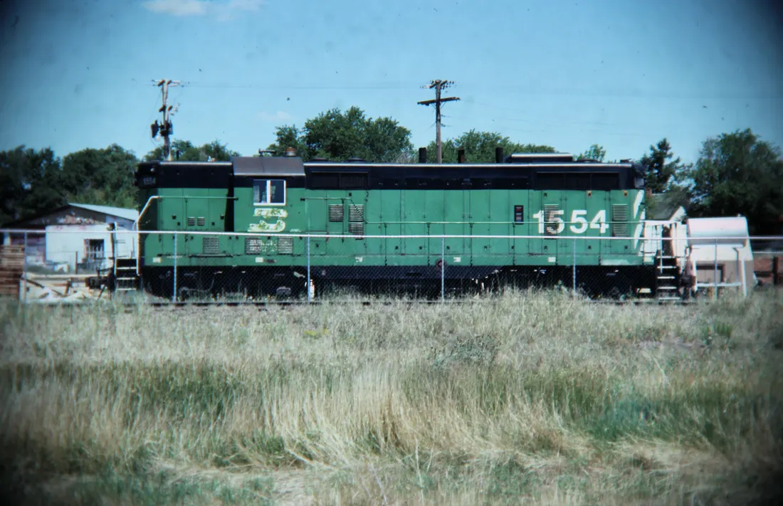 Railroading at Peyton, Colorado, 1986.