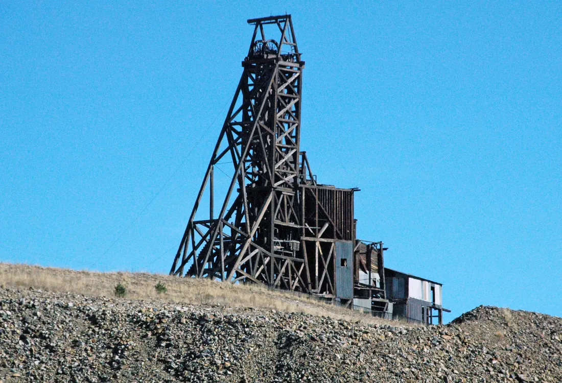 Independence Mine headframe near Victor in the Cripple Creek Mining District.