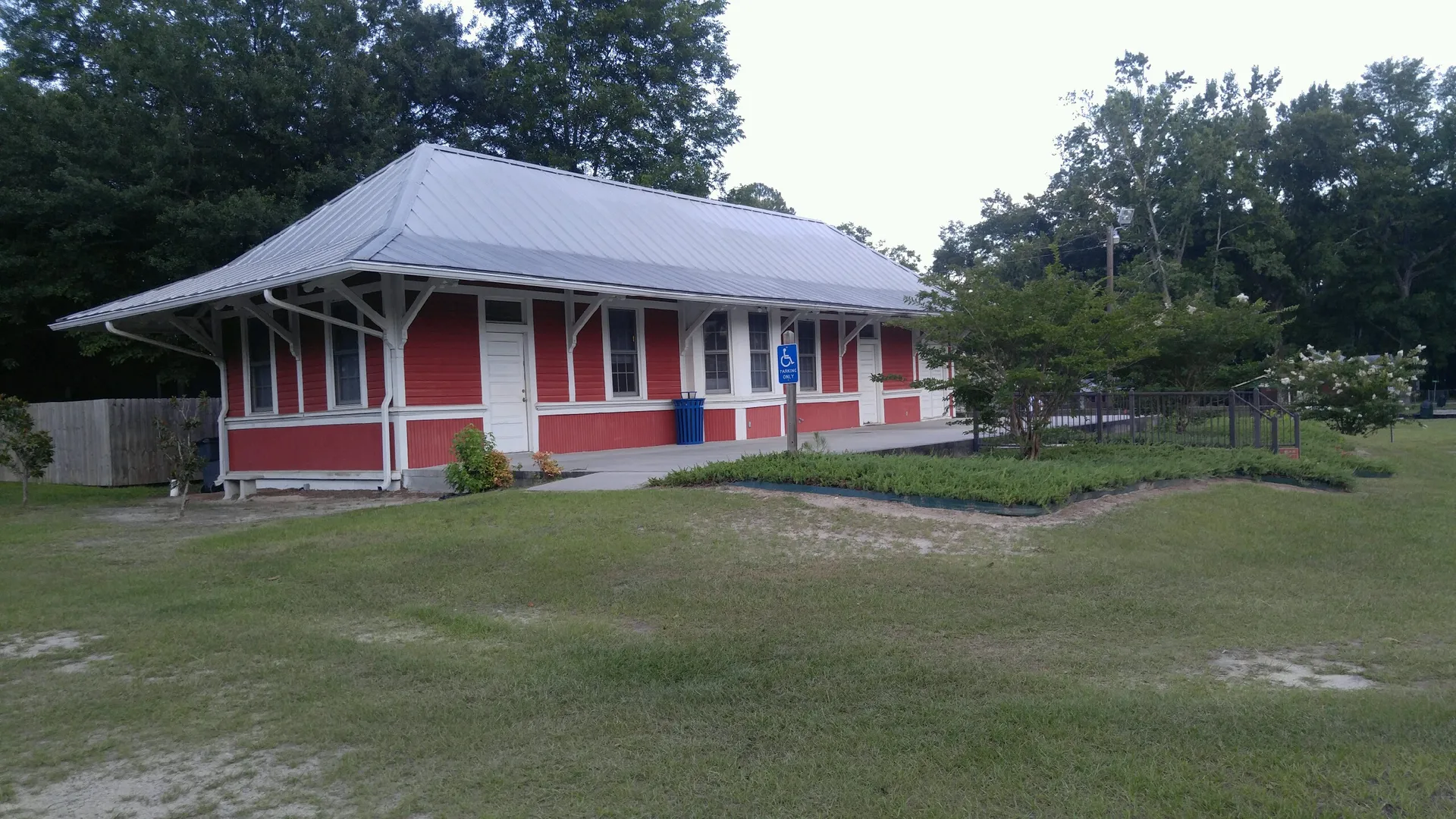 Batesburg's Southern Railway Depot now located in Wilson Street Park.