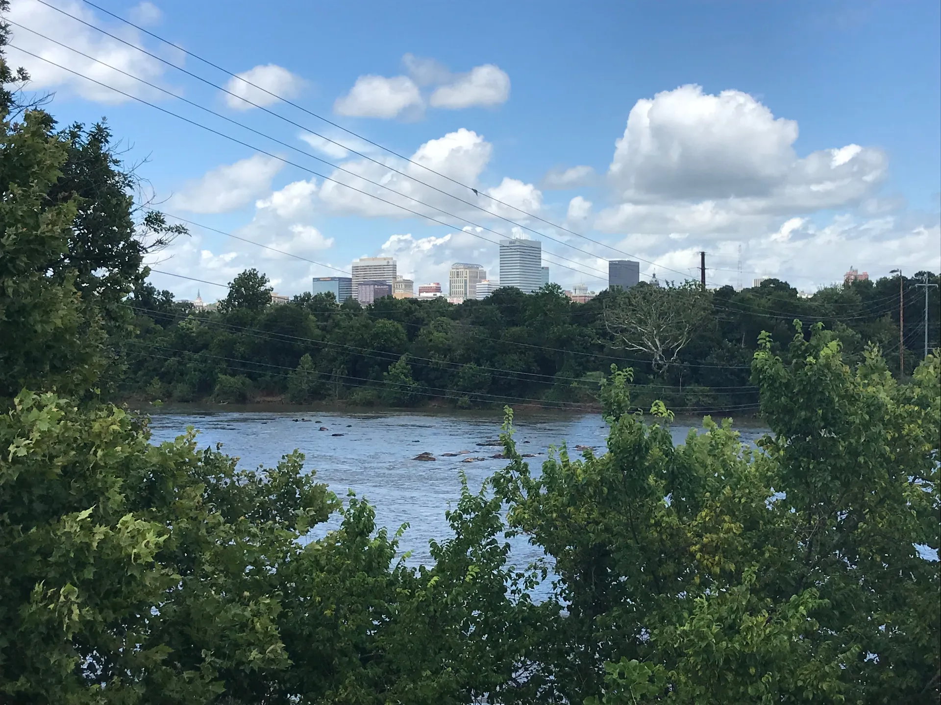 Columbia, SC from Cayce, SC over the Congaree river