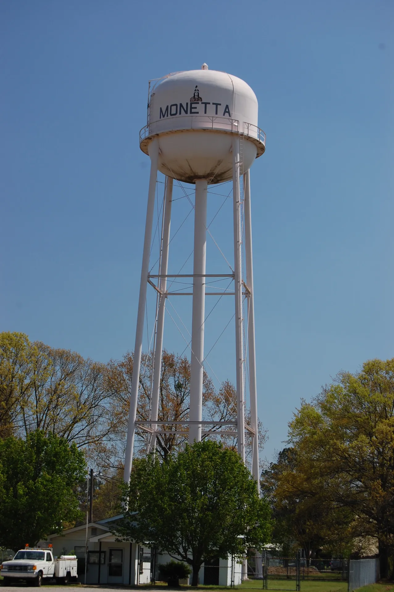 Water tower in Monetta, South Carolina.