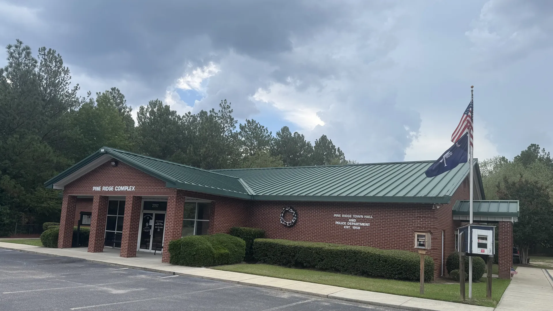 The Town Hall of Pine Ridge, South Carolina