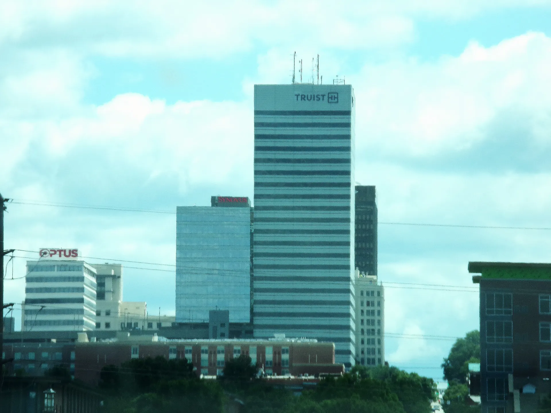 The skyline of Columbia, SC as seen from West Columbia.
