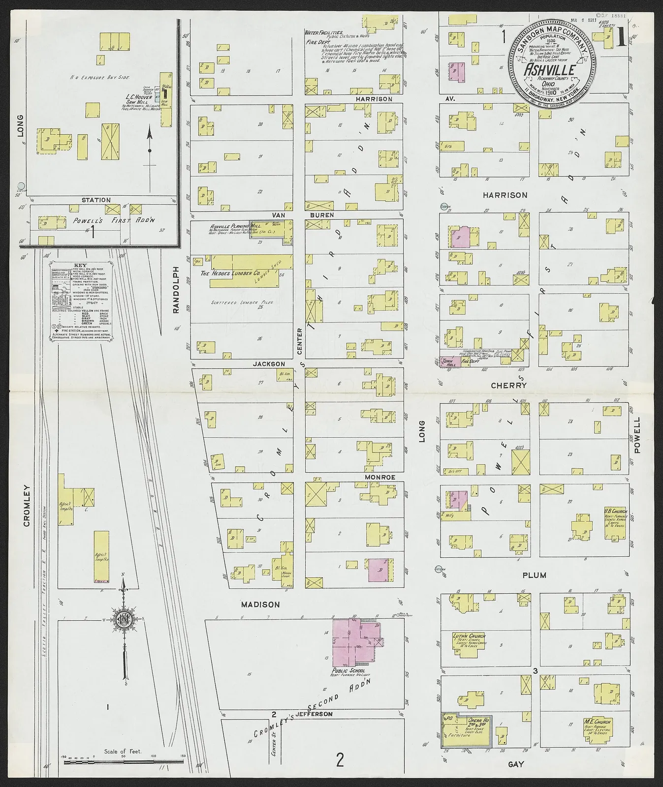 Digitization was supported by an Ohio History Fund grant. The Sanborn Maps are large scale street plans produced by the Sanborn Fire Insurance Company from 1867