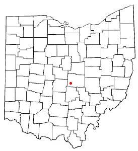 Adapted from Wikipedia's OH county maps by Catbar.