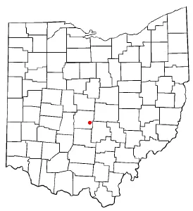 Adapted from Wikipedia's OH county maps by Catbar.