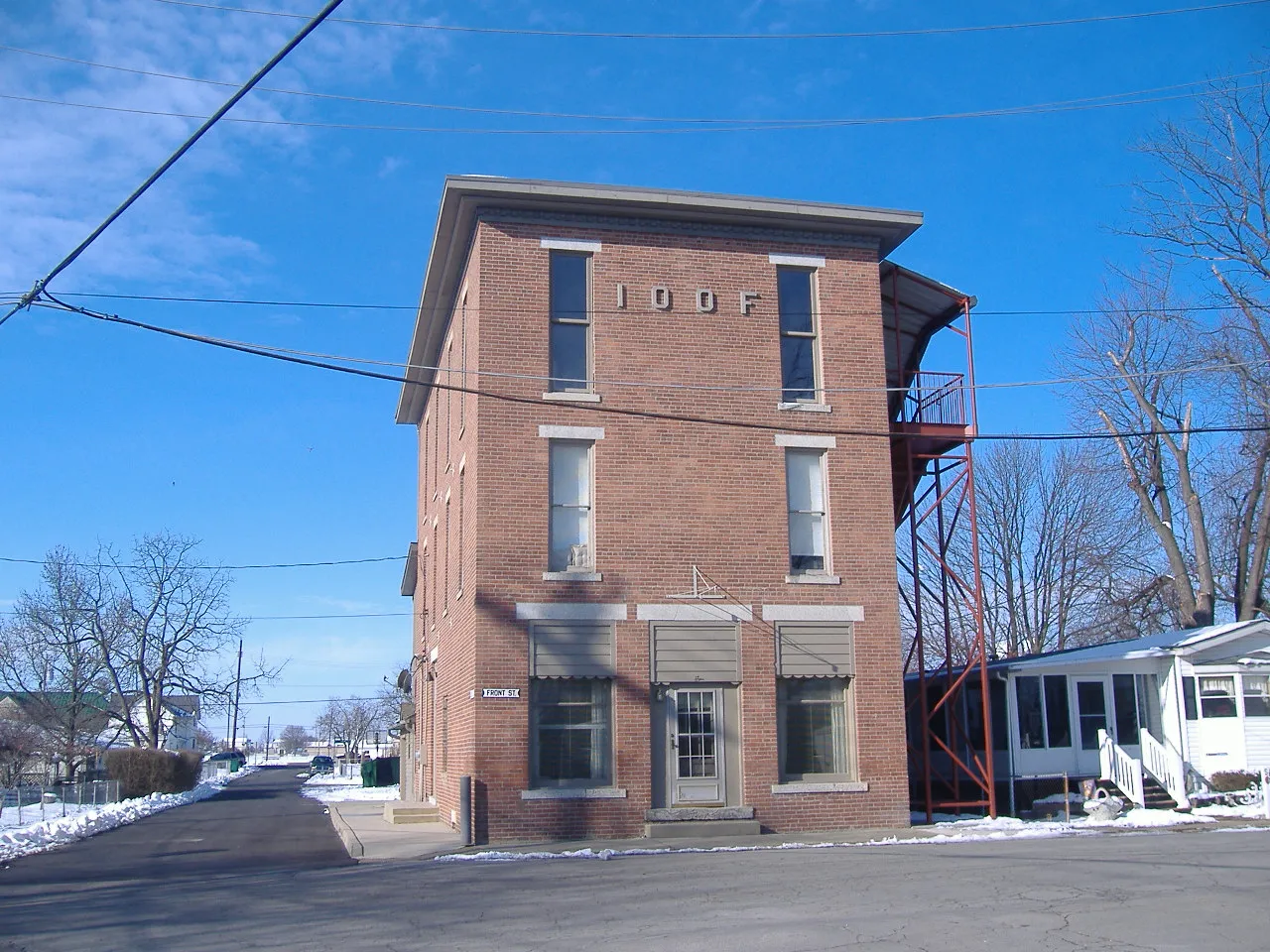 IOOF building located in Commercial Point, Ohio.