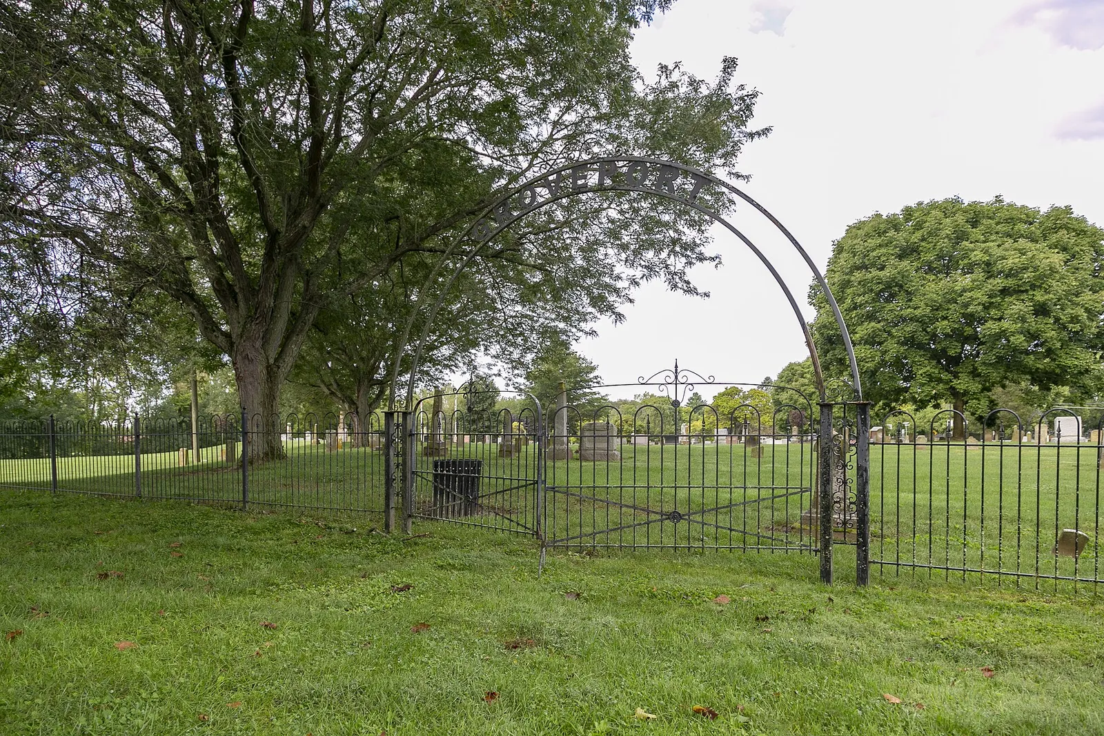 Entrance arch of Groveport Cemetery, Groveport, Ohio.