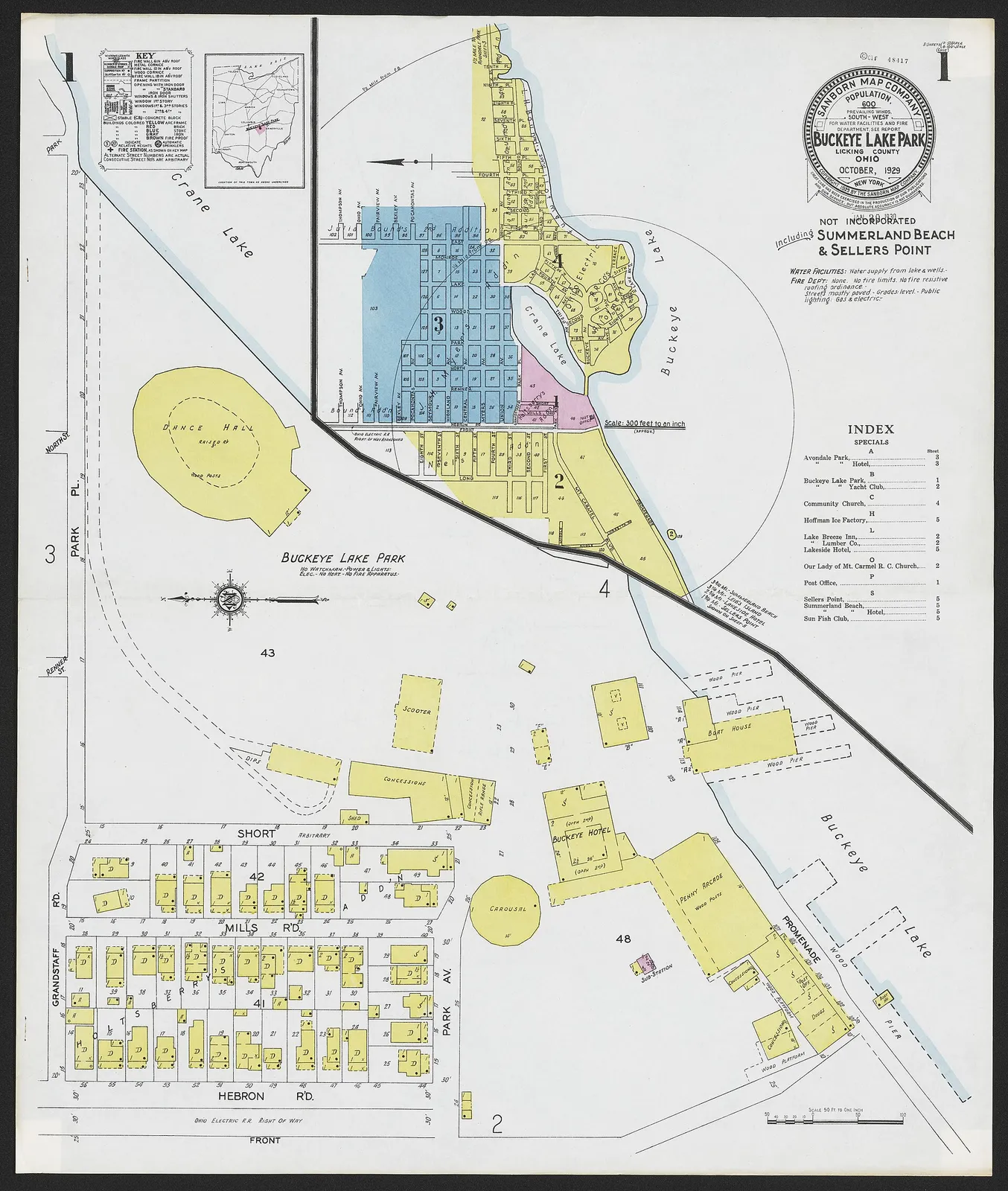 Nearby landmark: 1929 map of Buckeye Lake Park, which Harbor Hills borders. No free-licensed photos of Harbor Hills itself were found.
