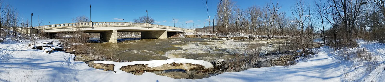 Falls Mill Bridge over Hocking River, Logan Ohio.