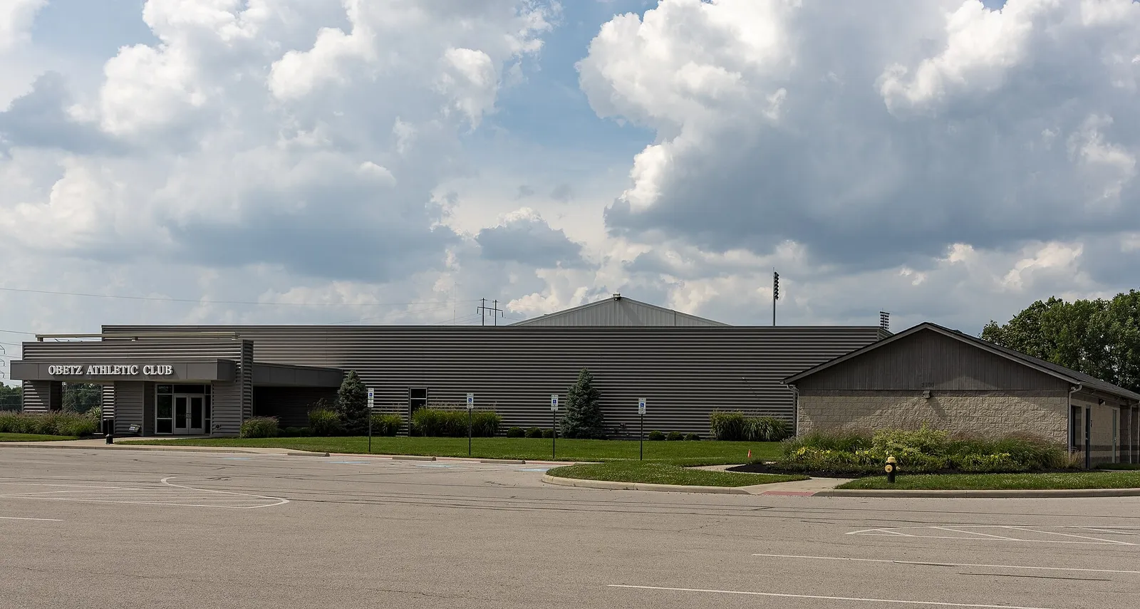 Exterior of the Obetz Athletic Club, a 16,000 square foot facility located in Memorial Park in Obetz, Ohio.