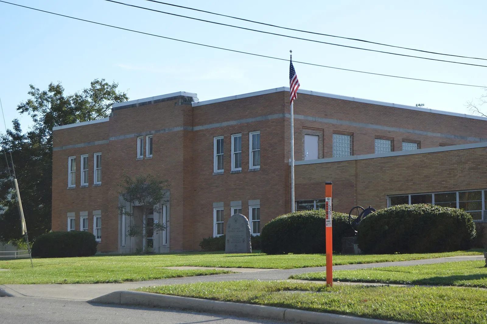 Front of the Buckeye Valley West Elementary School, located at 61 N. Third Street in Ostrander, Ohio, United States.